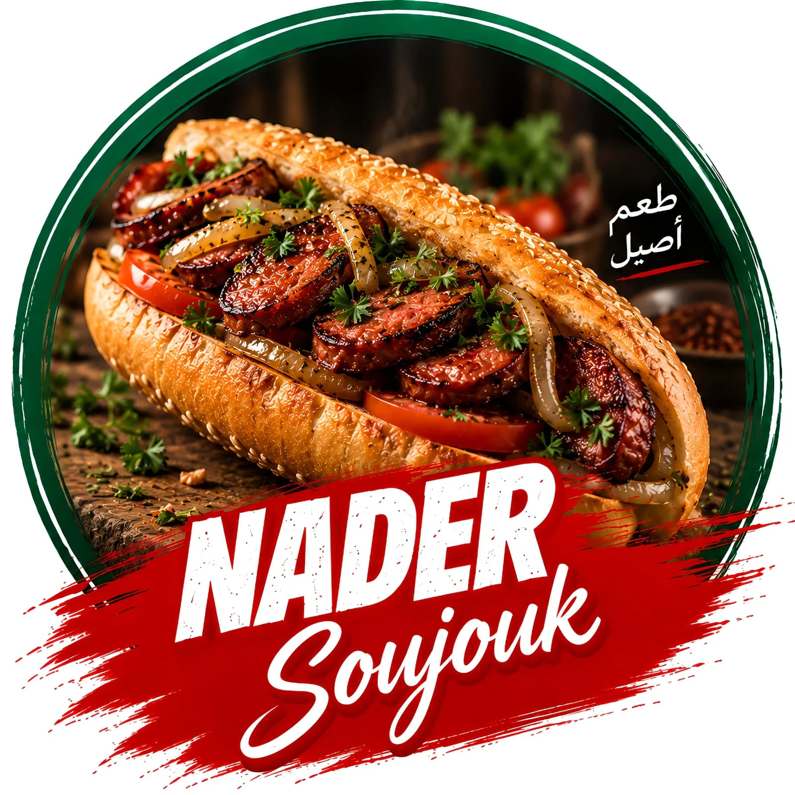 تصميم علامة نادر سجق