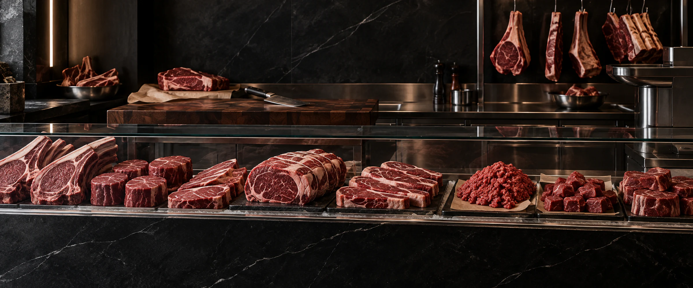 Editorial representation of premium butchery craft